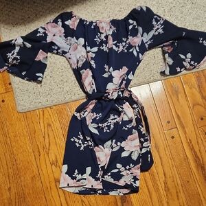 Floral off the shoulder dress